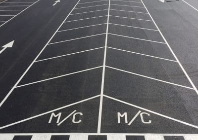 Diagonal Car Parking Bays
