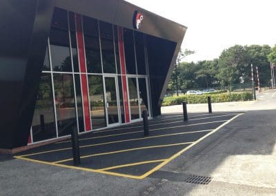 Hatching Outside AFC Bournemouth
